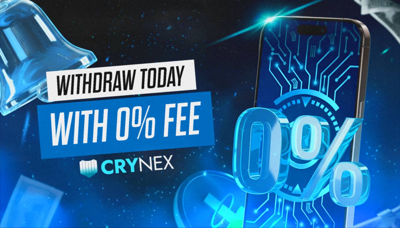 CRYNEX — Withdraw Your Funds Now With 0% Fee